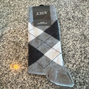 NWT J.Crew Men's Argyle Theme Graphic Dressy Professional Style Trouser Socks